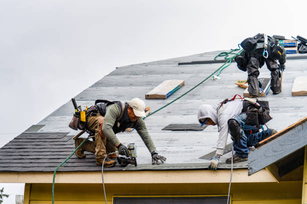 Professional Roofing technician working in Snook, TX